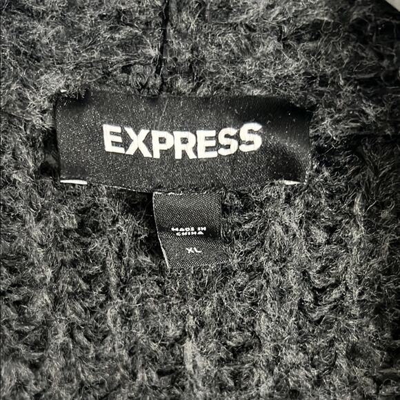 Express Black and Gray Cardigan Sweater - Picture 5 of 6